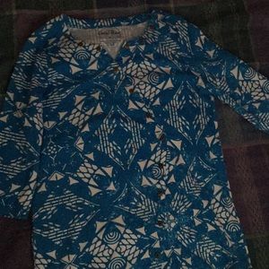 Coral bay blue button shirt